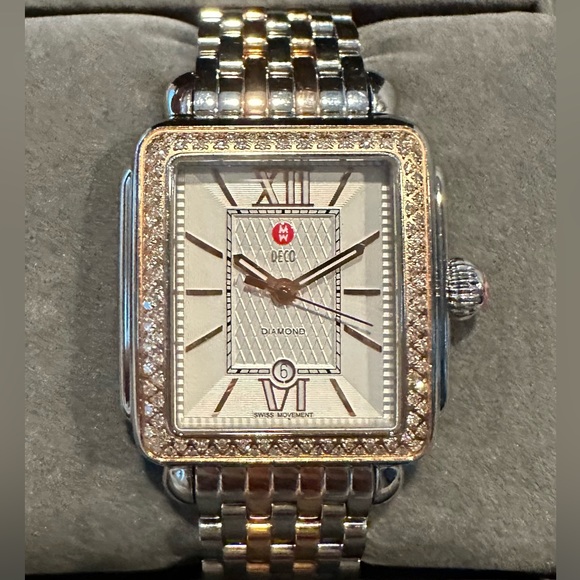 Michele Deco Signature Two Toned Watch - Picture 7 of 17